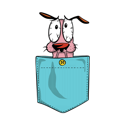 Courage dog pocket