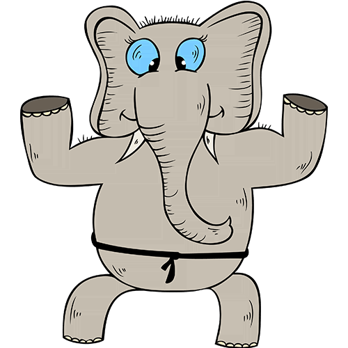Слон каратист